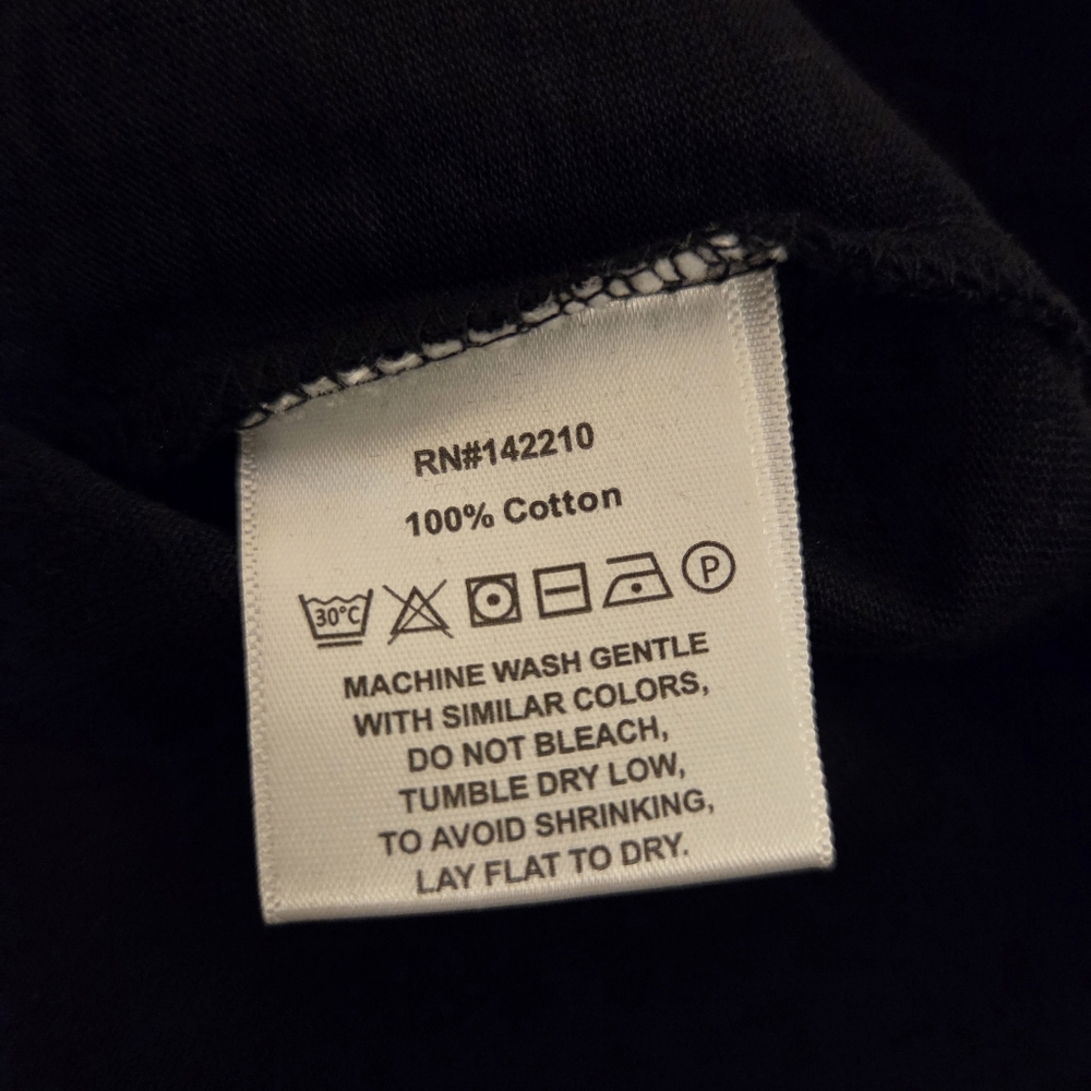 MERSEA NWT Amelia Cuff Tee Black Slub Cotton Vneck Minimalist Blouse Women's OS - Picture 13 of 14
